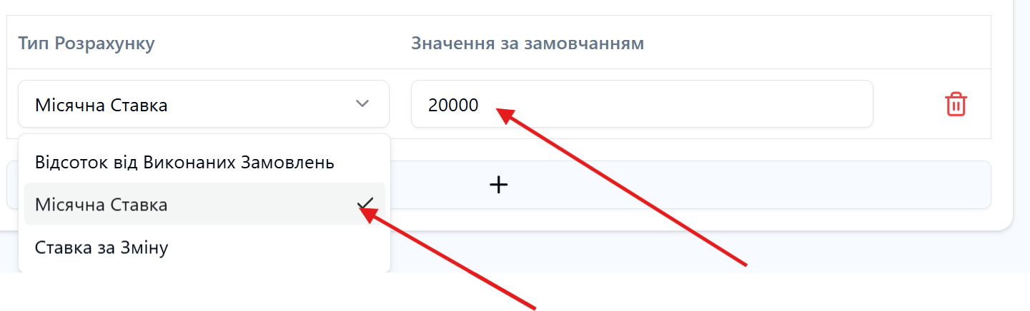 Скріншот: Розділ &quot;Співробітники/Шаблони ЗП&quot;